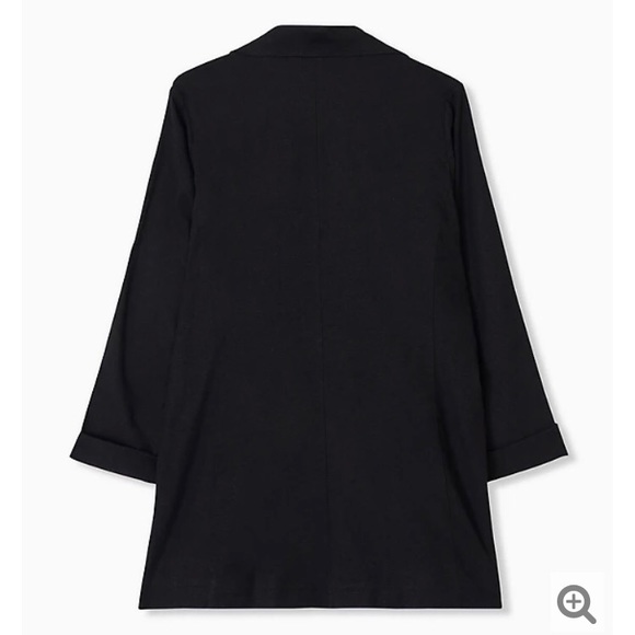 NWT Torrid Black Linen Blazer - Picture 2 of 2